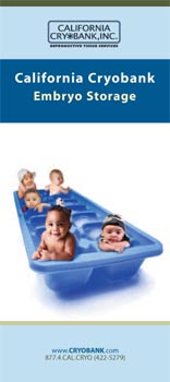California Cryobank - Embryo Storage Brochure