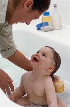 California Cryobank - Bathing Baby